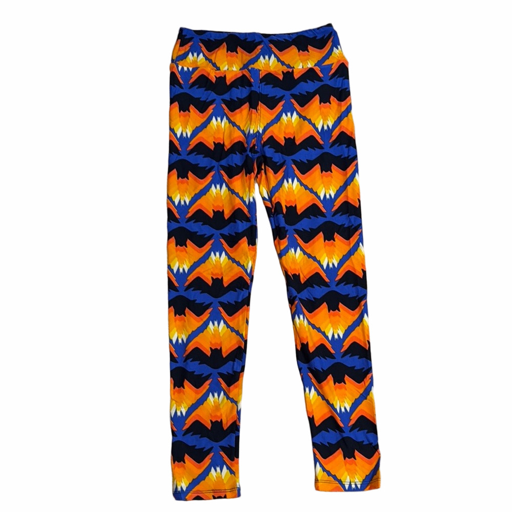 LuLaRoe Colorful Abstract Bat Leggings. Bright Colorful Soft Comfy